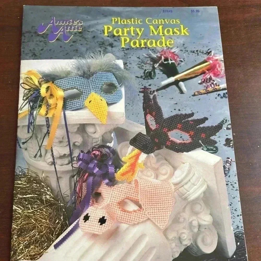 🔥$2 plastic  canvass ANNIE ATTIC embroidery craft book tutorial